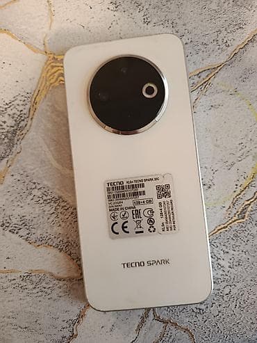 nar mifi: Tecno Spark 30C, 128 GB, rəng - Ağ, Qırıq — 4