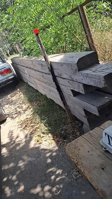 püstə ağacı qiyməti: Ağac dəmir yolu şpalı/balası - Material: sıx, davamlı ağac (şpal — 1