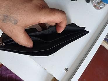 Portmone, pulqabıları: Qara deri kişi pulqabsi baha qiymete alinib deyerinden ucuz satilir — 5