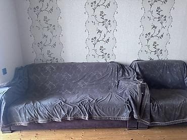 İşlənmiş, Divan, 2 kreslo, Bazalı, Açılan — 1