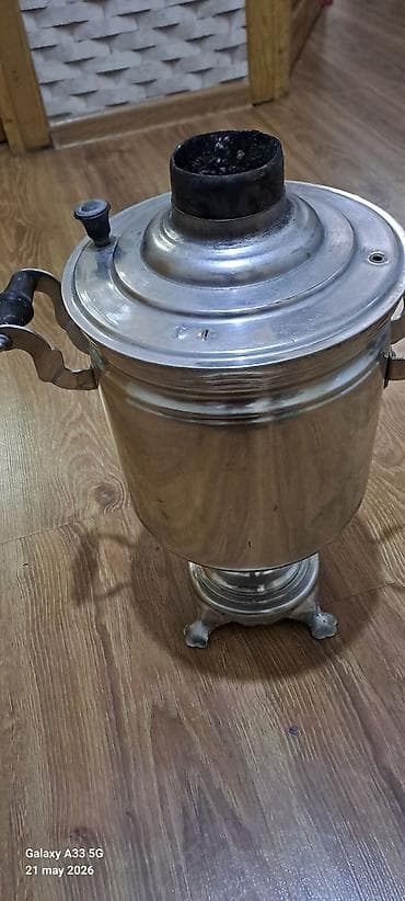 qədimi samavar: İşlənmiş Od Samovar, 5 l, Pulsuz çatdırılma — 3