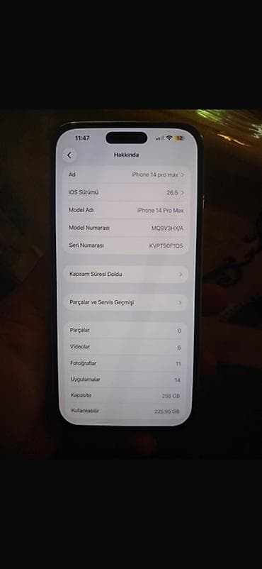 iphone 5 's: IPhone 14 Pro Max, 256 GB, Gümüşü, Face ID — 4