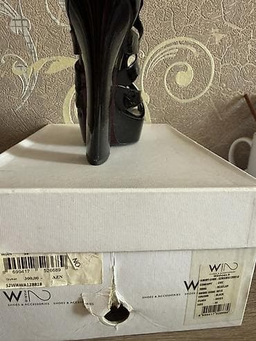 Basanoşka və səndəllər: Brend: WN Paris (Shoes & Accessories) Model: 8116 Rəng: Black — 1