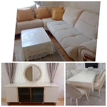 reception masa: İşlənmiş, Masa və oturacaqlar, Divan, TV altlığı, Kredit yoxdur — 1