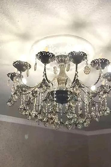 Çılçıraq, 10 və daha çox lampa, Metal