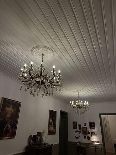 Çılçıraq, 10 və daha çox lampa, Metal