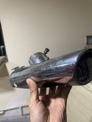 yeşqa mersedes: Motosiklet səsboğucu ucu (egzoz başlığı) - Material: metal, xrom — 7