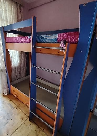 islenmis mebiler: Oğlan və qız üçün, İşlənmiş, Çarpayı, Matras ilə, Siyirməli, MDF — 2