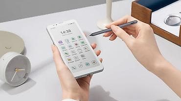 printer telefon: Elektron mürəkkəb ekranlı 5G smartfon - E-ink ön ekran: göz dostu oxu — 4