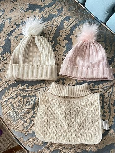 Детская одежда и обувь: Papaq ve boqazliq. 1 sezon istifade olunub, 1-2 yawli uwaqa. Az — 1