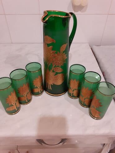 qədimi qab: Kompot üçün dəst . 
Yenidir .
Heç istifadə olunmayıb — 2