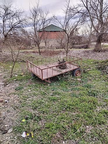 barmaqliqlar: Dörd təkərli dəmir qoşqu/araba - Material: tam metal karkas və möhkəm — 3