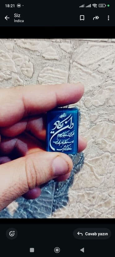 Gözəllik və sağlamlıq: Kulon, Yazılar, Əqiq, 0-0.25 Karat, 10 g — 2