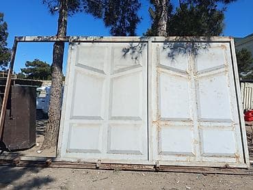 İşlənmiş Dəmir Həyət darvazası, Siyirmə, 4 m, Mexaniki, Şəbəkə ilə, rəng - Ağ, Kredit yoxdur, Ödənişli quraşdırma, Ünvandan götürmə