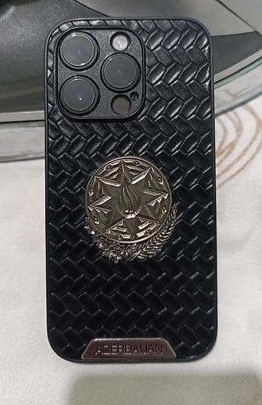IPhone üçün premium arxa qapaq (keis) - Material: qara rəngli