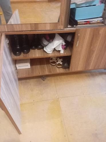 acar destdi: 2 qapılı, Güzgülü, Qəhvəyi, Digər material, Kupe, Düz dolab — 3
