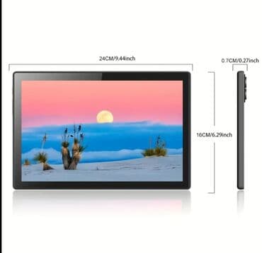 телефон fly wifi: 10.1 düymlük HD ekrana malik planşet dəsti. Dəstə qara rəngli — 2
