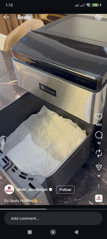 air: Fritoz Silver, Yağsız l, Yeni, Rayonlara çatdırılma, Pulsuz çatdırılma, Ödənişli çatdırılma — 2