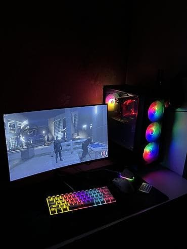 Rampage 165 hz 24 inc ekran Msi z390 ana plata İ7 9700k Rx 6650xt