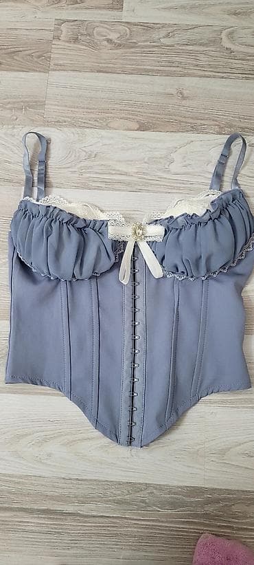 şuba geyimləri: Zərif dizaynlı qadın korset-top Geyinilməyib Razmer S - Rəng: pastel — 2