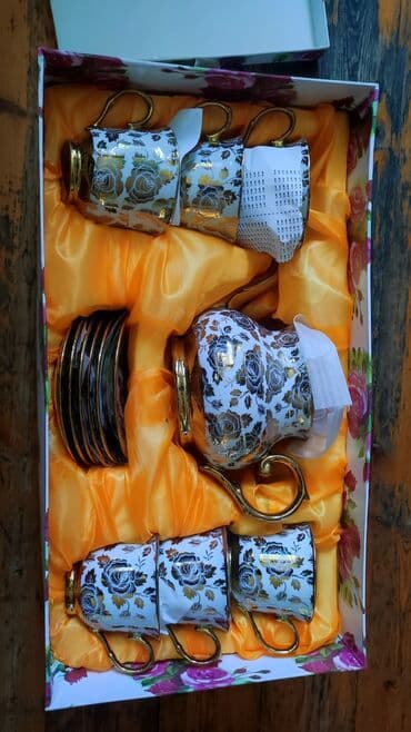 Çay dəsti, rəng - Ağ