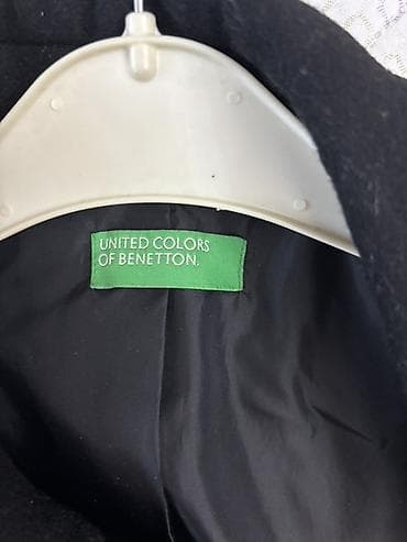 Palto, Benetton, S, rəng - Qara — 6