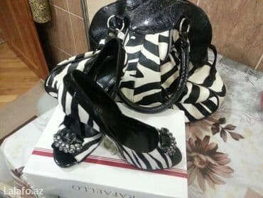 4xl nece razmerdi: Tuflilər, Ölçü: 37, rəng - Qara, İşlənmiş — 1