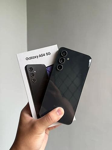 p smart ekran: Samsung Galaxy A54 5G, 256 GB, rəng - Qara, Sənədlərlə — 1