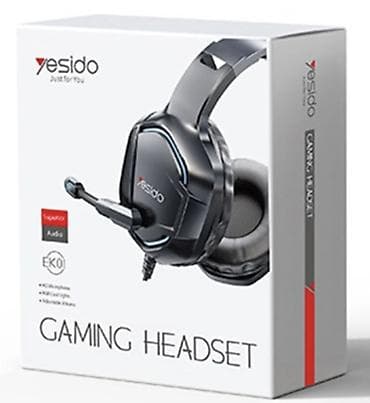mikrofonlu qulaqcıq: Kateqoriya: Qulaqlıqlar Məhsul: Yesido EK01 Black (No Brand) Təsvir — 1