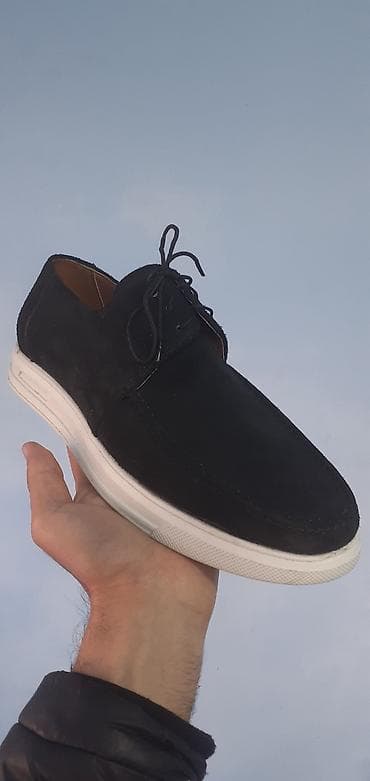 kisi geymi: Kişi üçün gündəlik ayaqqabı – mokasin/derbi stilində - Rəng: tünd göy — 2