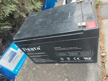 kreditle akumulator: Məhsul 12 v 12 amper boyuk olcude tecili satilir yenisi 60 manatdi — 1