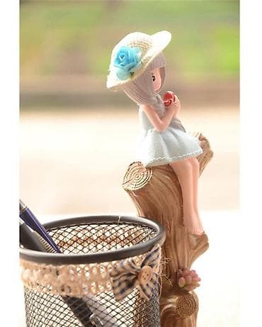 bezek daslari: Masaüstü qələmqabı – fiqurlu dekorativ organizer - Metal tor şəbəkəli — 4