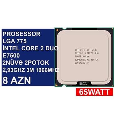 komputer prosesor: Prosessorlar “LGA 775 socket” ⭐LGA 775 İntel Dual Core E6600 3,06Ghz — 3