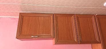 Mətbəx üçün divar dolabı modulları - Material: ağac teksturalı