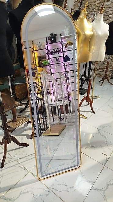 Дом и сад: Зеркало Напольное, Овал, Декоративное, С подсветкой — 9