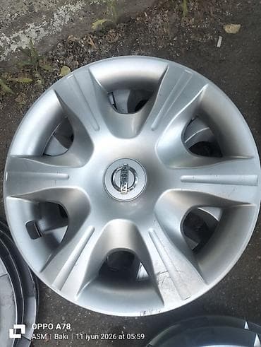 Nissan orijinal təkər qalpaki (disk qapağı) - Brend: Nissan (mərkəzdə