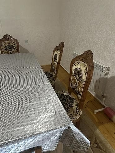 şkaf ucuz: Qonaq otağı üçün, İşlənmiş, 6 stul — 3