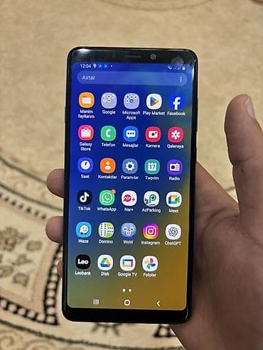 samsung s7 tablet: Samsung Galaxy A9, 128 GB, rəng - Mavi, Barmaq izi — 4
