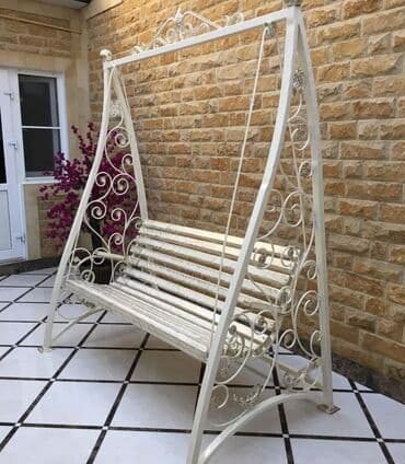 col qapi: Новый, Скамья-качели, С зонтиком, Дерево — 6