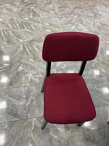 Mətbəx üçün, Qatlanmayan, rəng - Bordo Stul