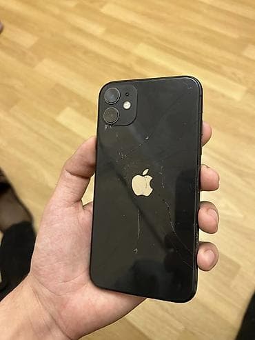 Elektronika: IPhone 11, Qara, Qırıq — 1