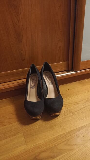 şnurlu qadın mokasinləri: Tuflilər, Ölçü: 38, rəng - Qara, Yeni — 5