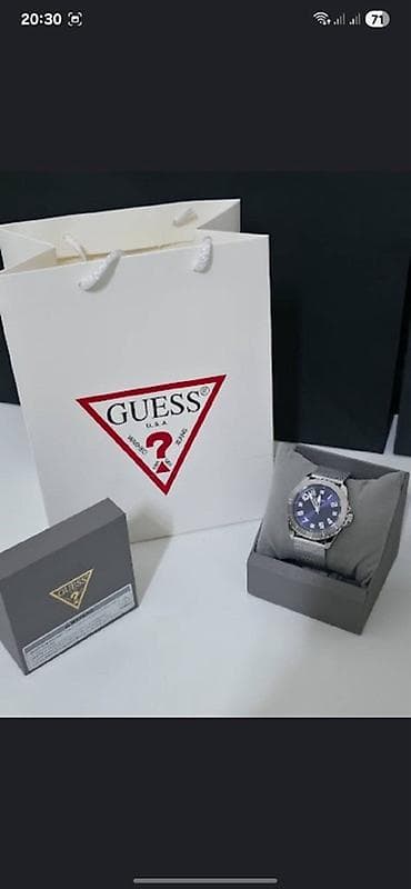 sve od koze: Yeni, Qol saatı, Guess, rəng - Gümüşü — 2