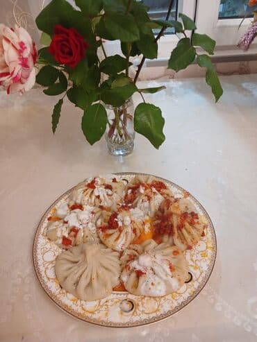 Мясная и рыбная продукция: Qışın yeməyi 🌨️ Halal, təmiz ətdən ləzzətli gürcü xəngəli. 😋Bişdikcə — 8