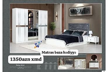 embawood tek carpayi: İkinəfərlik çarpayı, Dolab — 1