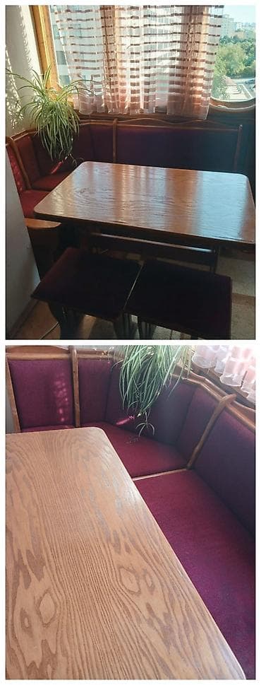 balkon stul: Mətbəx üçün, İşlənmiş, Transformer, Dördbucaq masa, 2 stul — 1