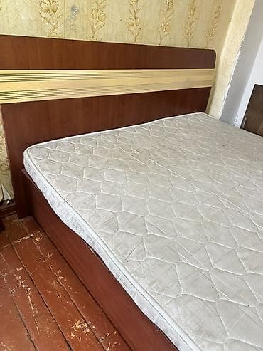 İşlənmiş, İkinəfərlik çarpayı, Bazasız, Matras ilə, Siyirməsiz — 2