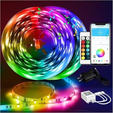 gecə işıqları (noçnik): Led işıq led lent işıq 10 metr pultla idare olunma — 2