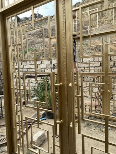 купить железные ворота: Müasir üslubda dizayn edilmiş bu metal darvaza həm estetik görünüş — 4