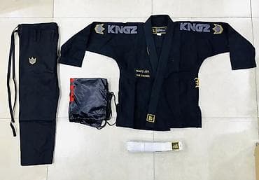 jiu jitsu: KINGZ Brazilian Jiu-Jitsu gi dəsti - Rəng: qara, boz və sarı — 1